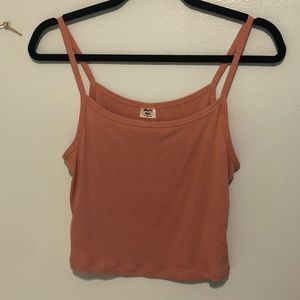 Aritzia Sunday Best Pink Crop Tank